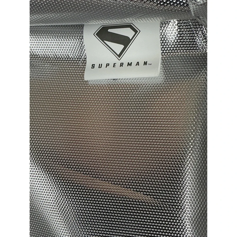 DC Superman Lunch Box Dual Compartment Insulated Kids School‎ Red Blue